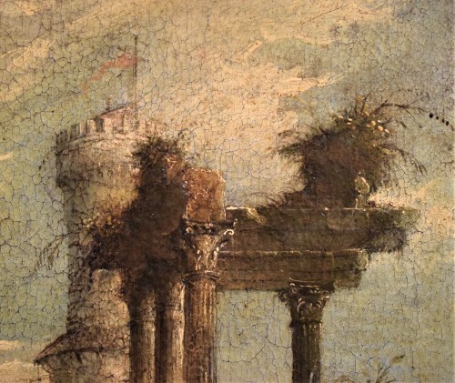 Antiquités - "Capricci" avec des ruines architecturales Francesco Guardi (Venise 1712-1793)